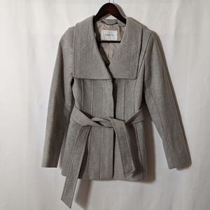 NWOT Babaton Grey "The Connor Coat" Wool & Cashmere Blend